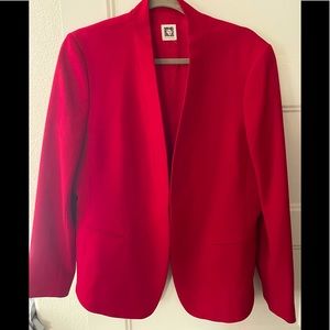 So cute red Anne Klein red blazer!